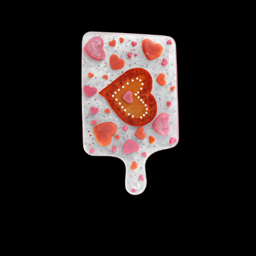 Resin Heart Cutting Board- Valentine's Collection
