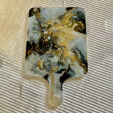 Luxury Marble & Gold Resin Art Serving Board